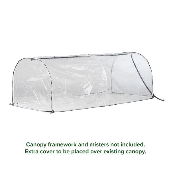 plastic tent cover Large Greenhouse PVC Cover | Raised Garden Bed Winter Cover