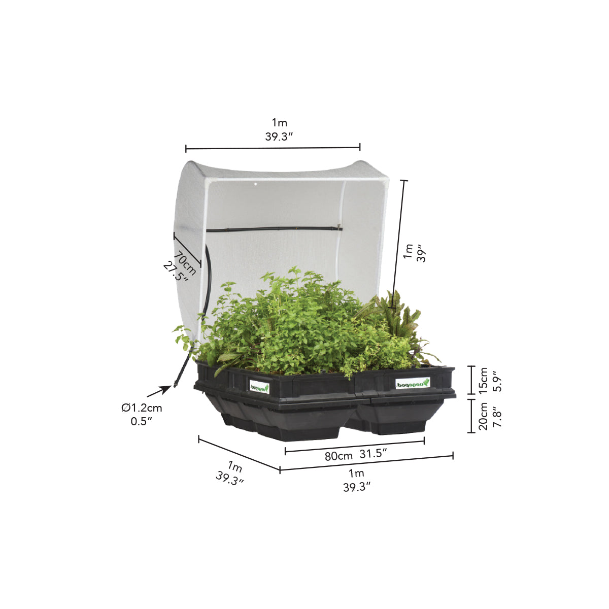 Medium Vegepod Dimensions