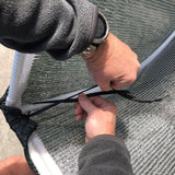 Tying a shade cover 